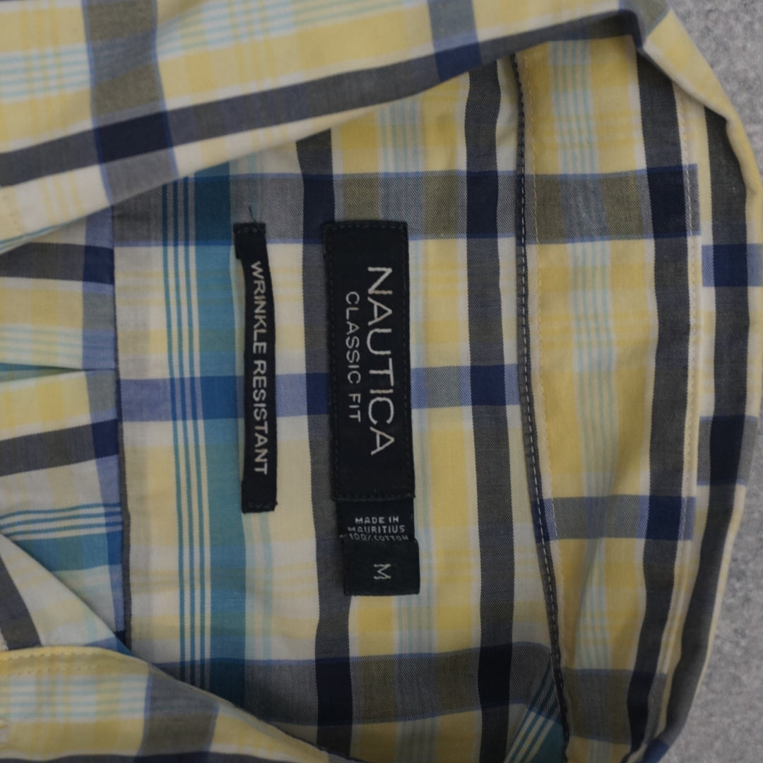 Nautica Classic Fit Plaid Short Sleeve Shirt