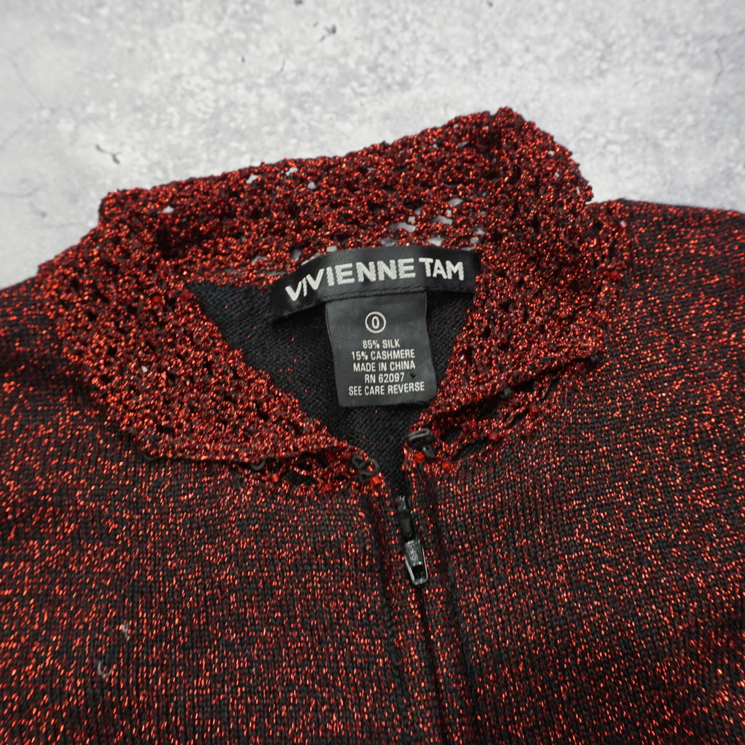 2000s Vivienne Tam Silk Zip Up