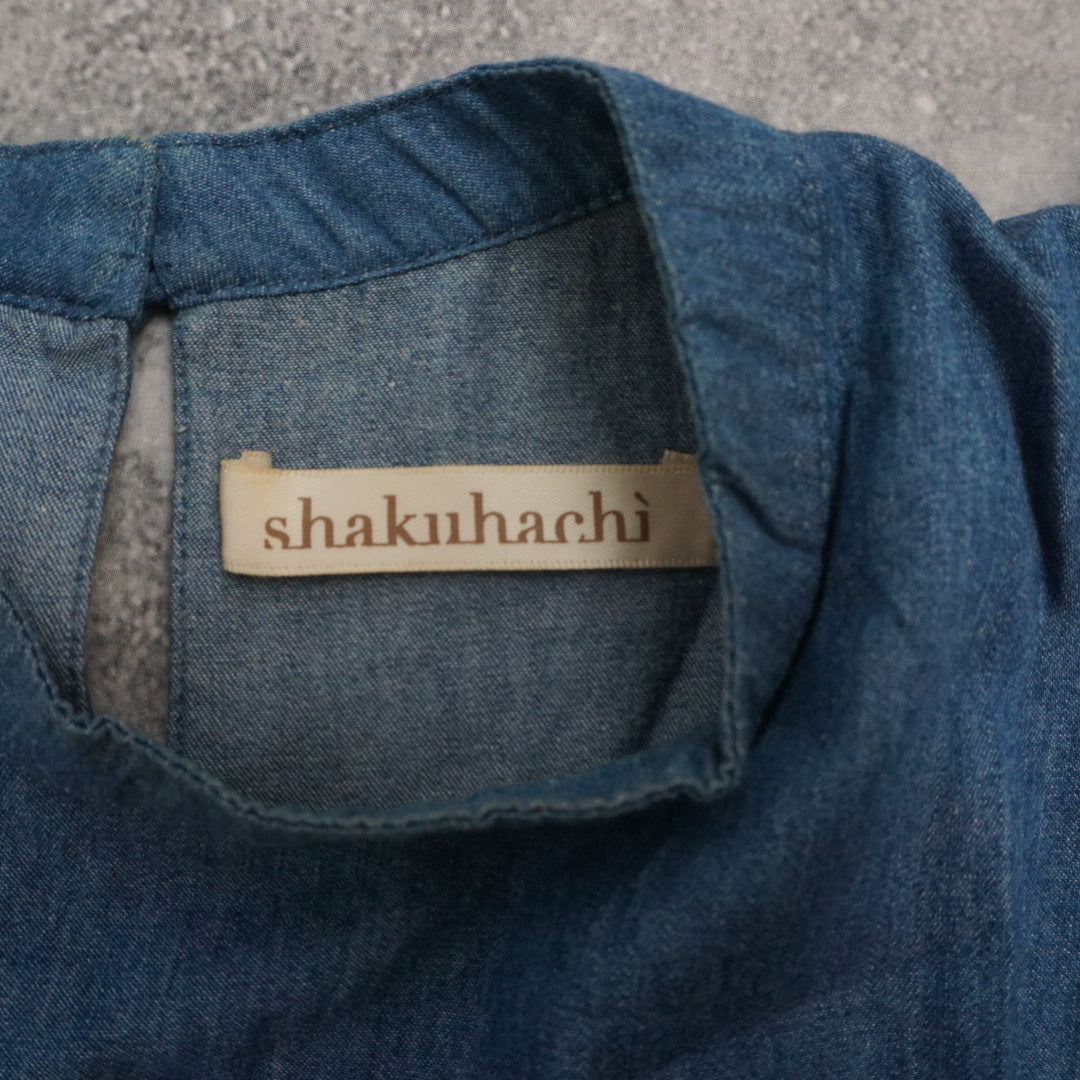 Shakuhachi Ruffled Denim Top