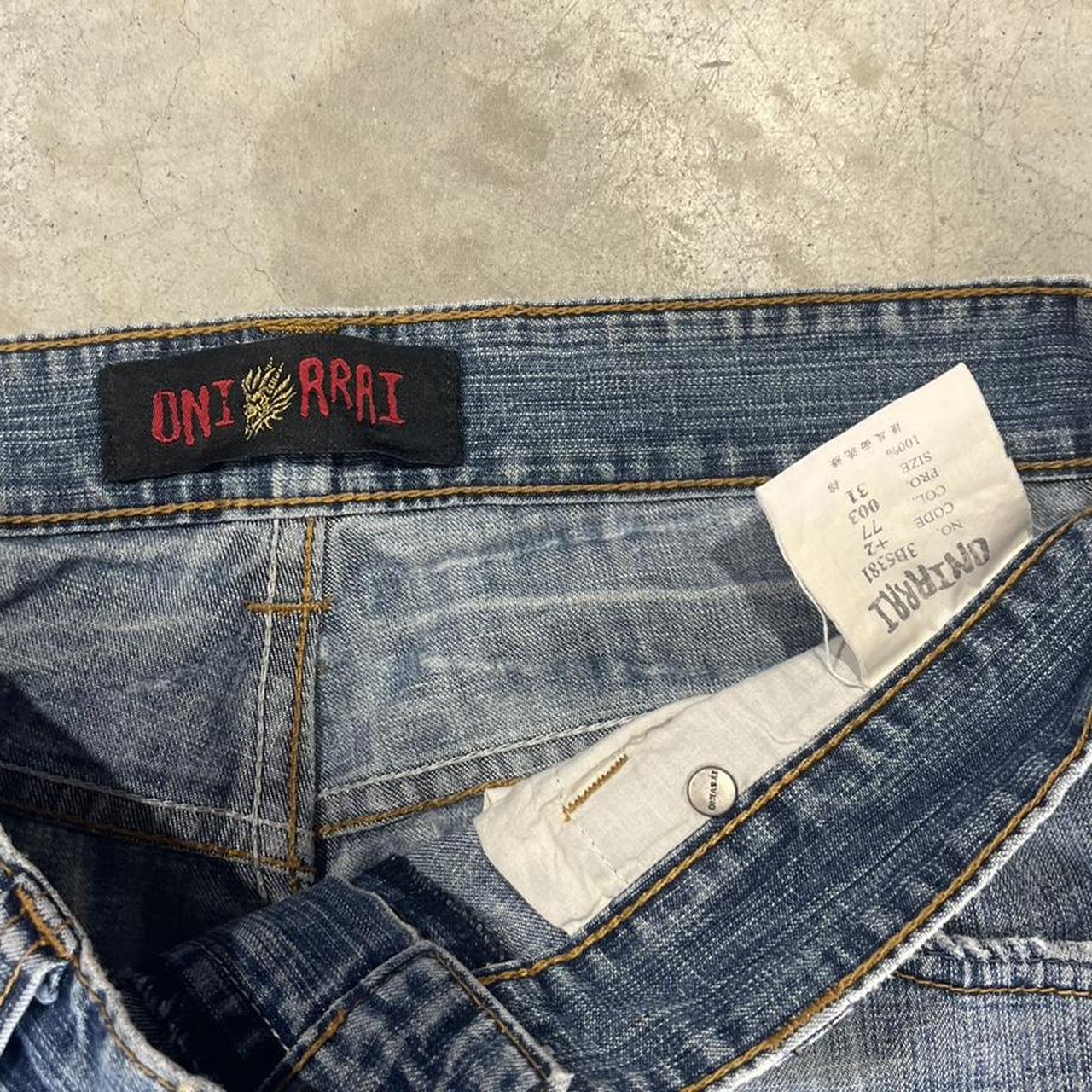 2000s Oniarai Flame Jeans