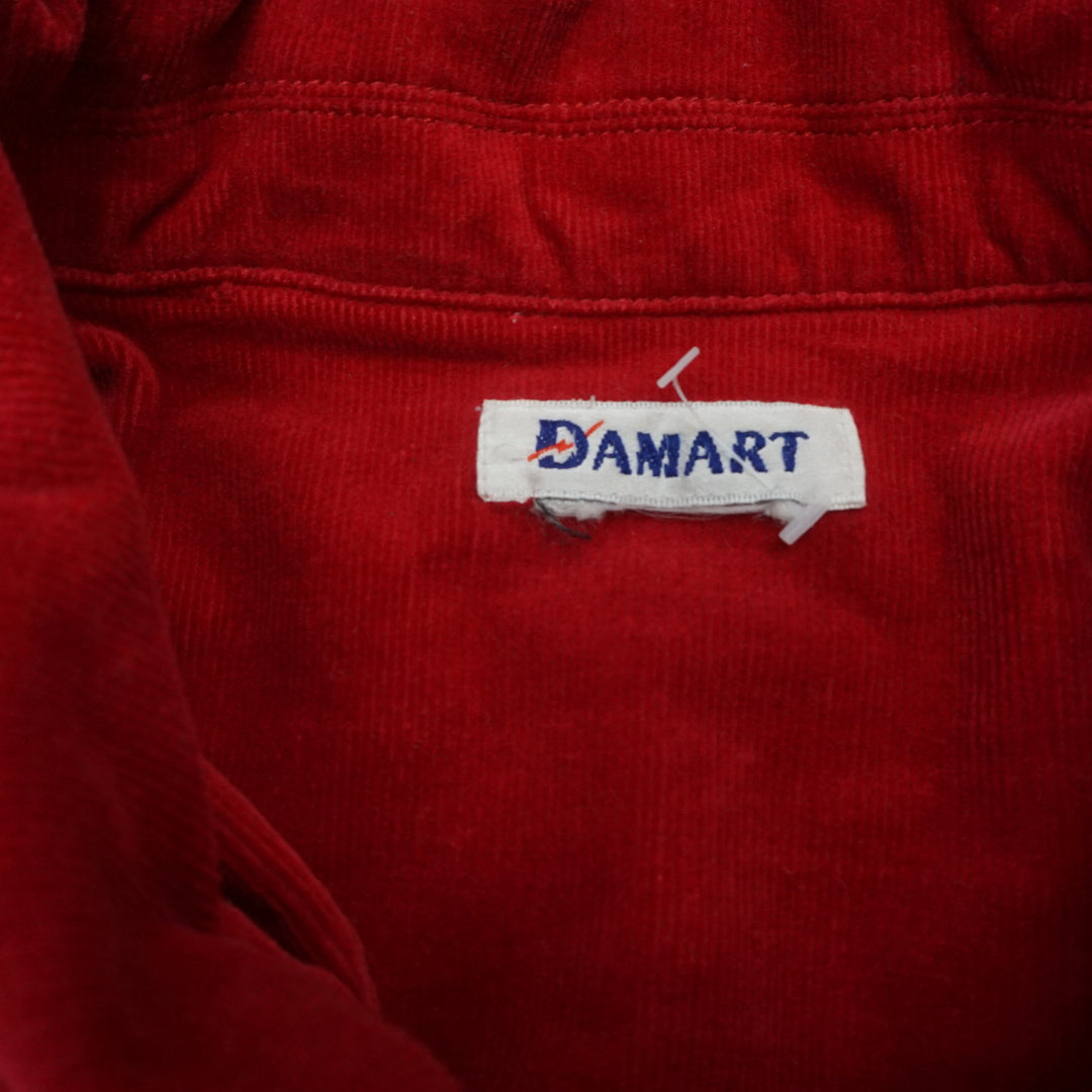 90s Damart Quarter Zip Corduroy Zip Up