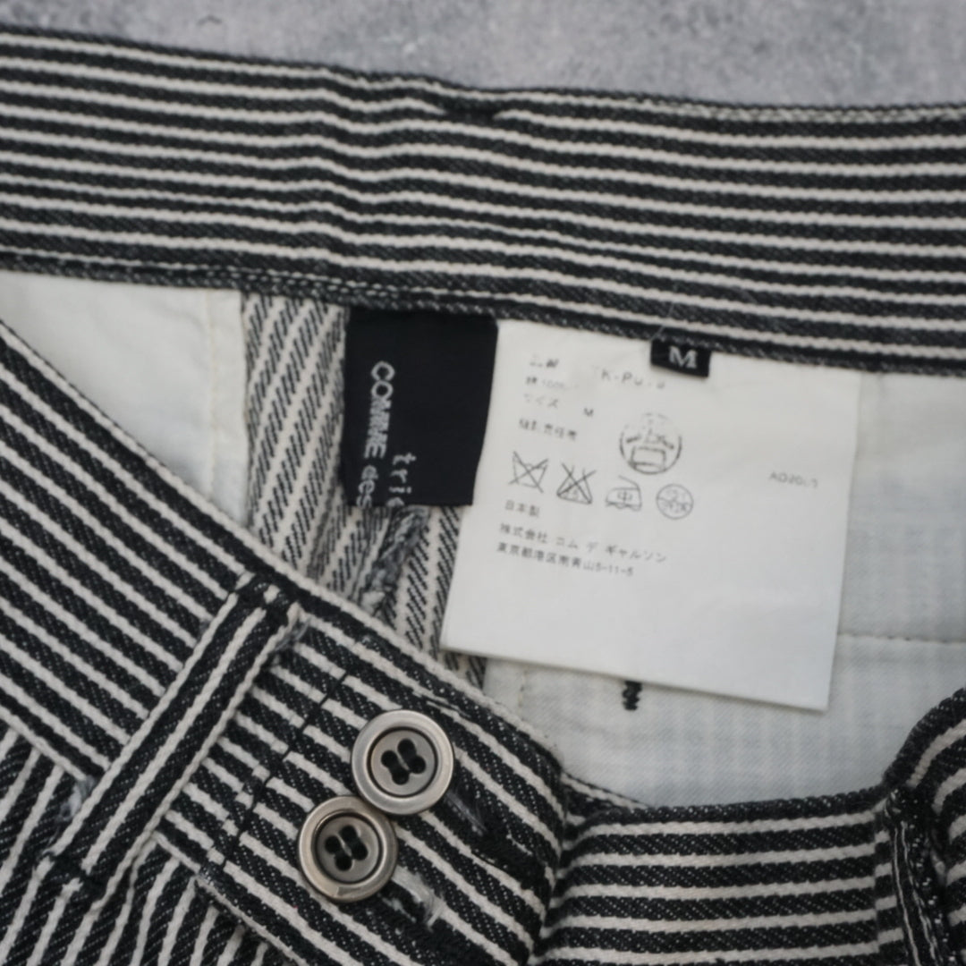 Comme Des Garcons Tricot Striped Wide Leg Pants