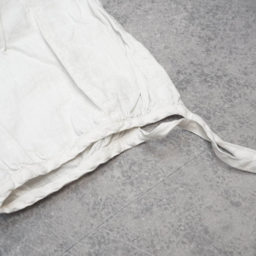 2000s Meredith Linen Tie-Hem Capri
