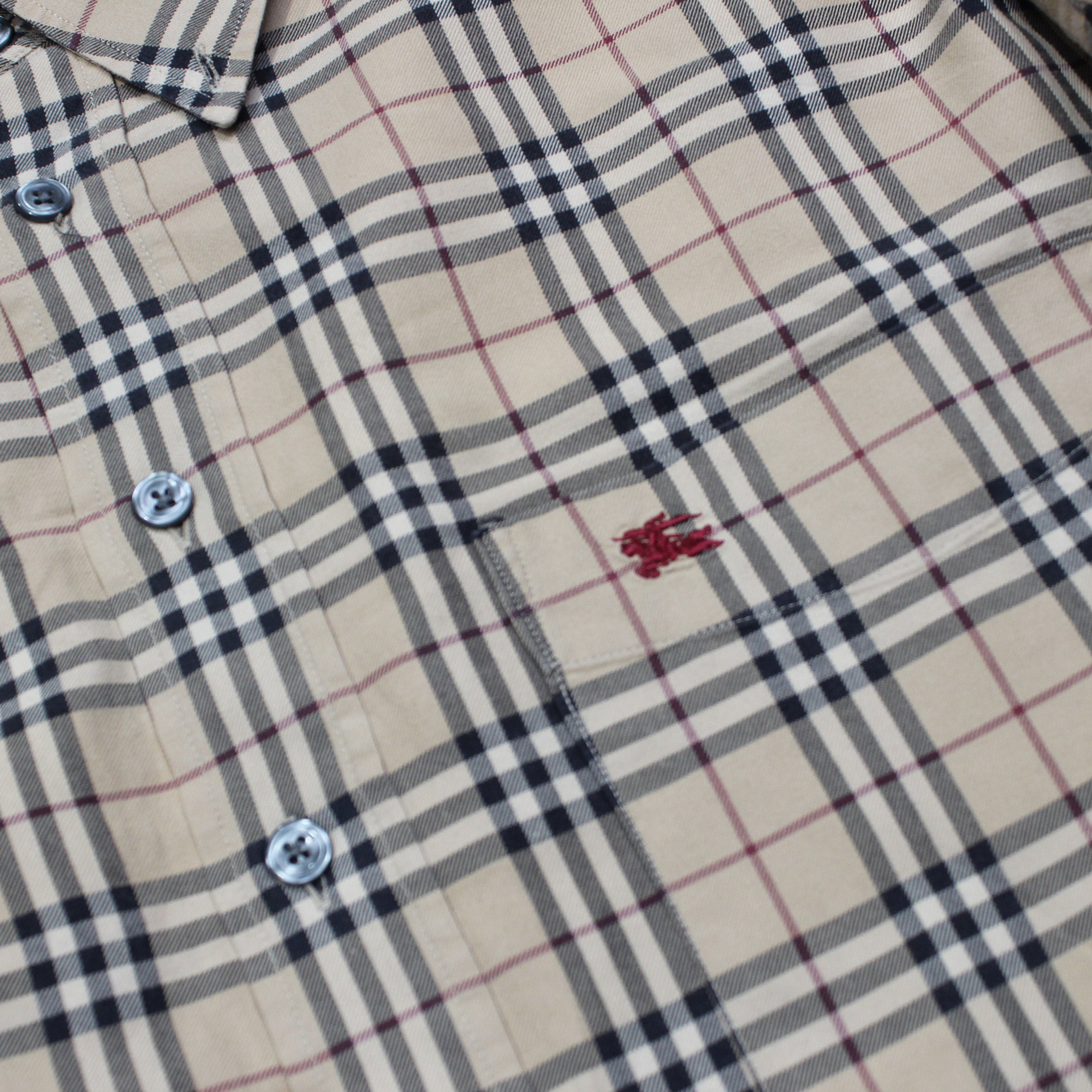 Burberry Nova Check Button Up