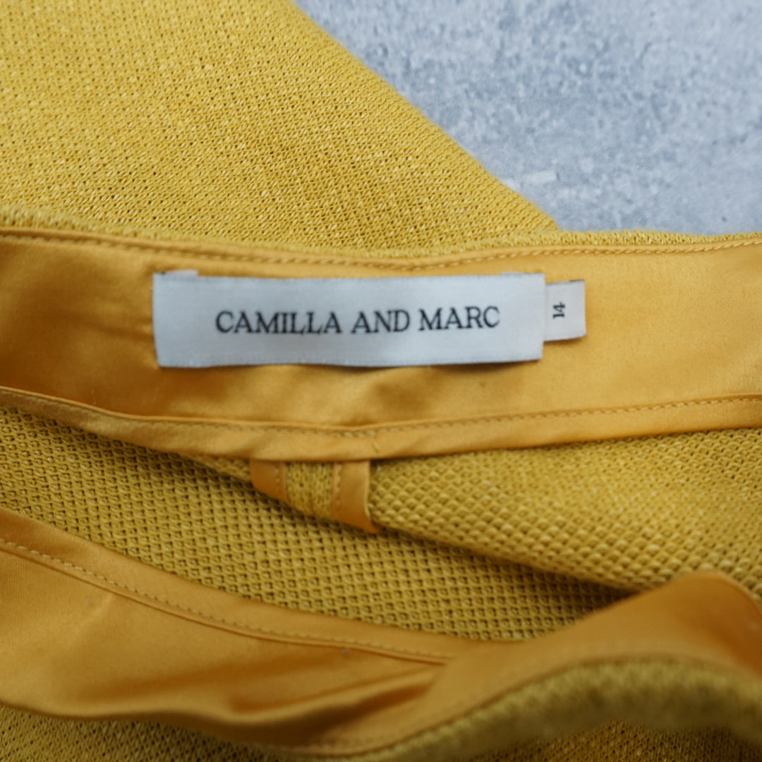 Camilla And Marc Knitted Yellow Pants Flared