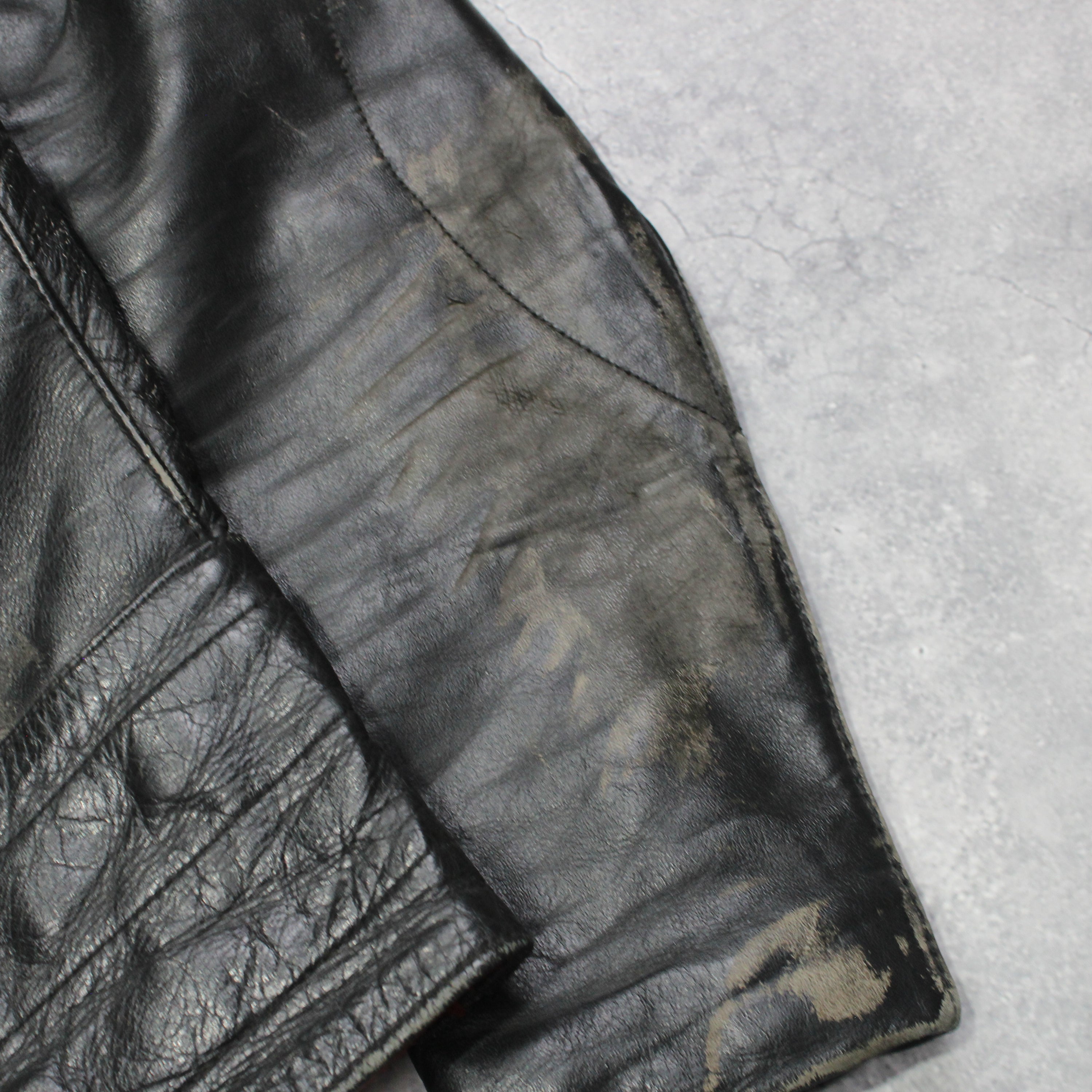 80s Harro Biker Leather Jacket