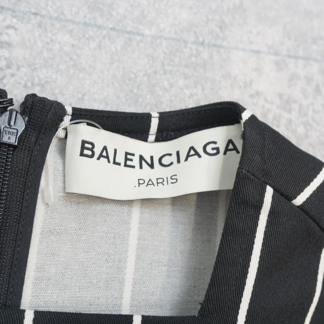 Balenciaga Pinstripe Long Sleeve Top