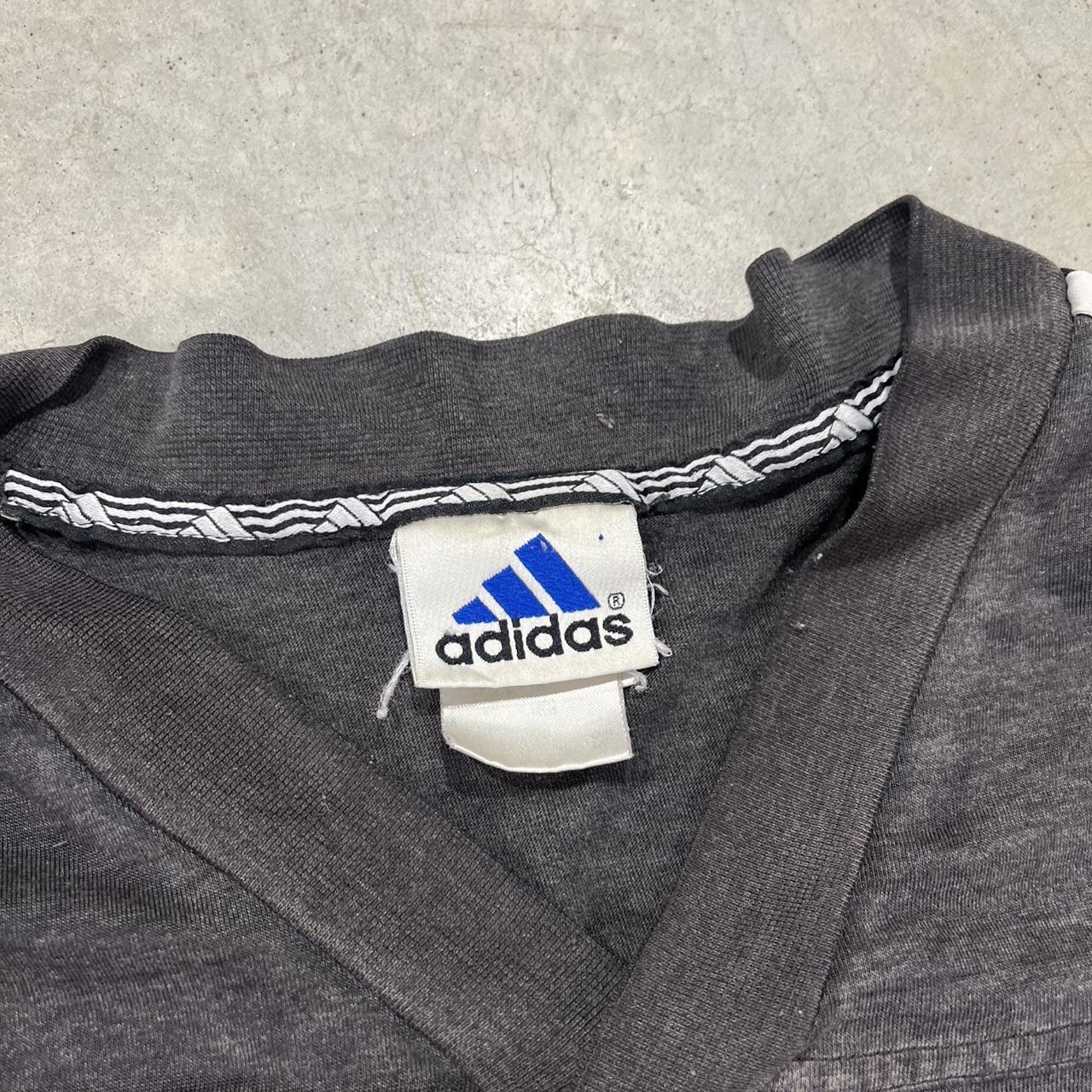 2000s Adidas V Neck T-Shirt