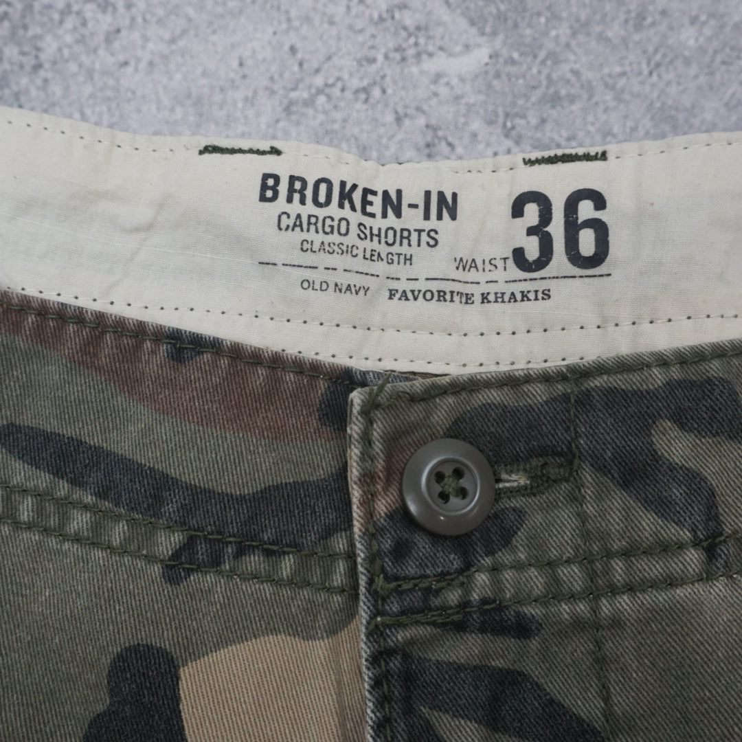 Old Navy Broken-In Classic Length Cargo Shorts