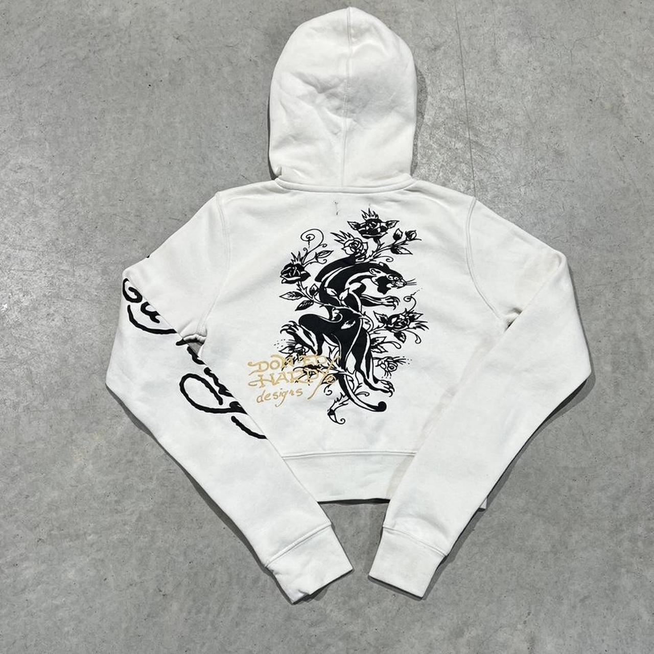 2000s Ed Hardy Graphic Hoodie Crop