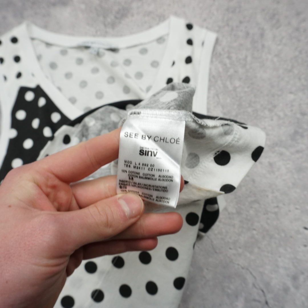 See By Chloé Polka Dot Vest Top