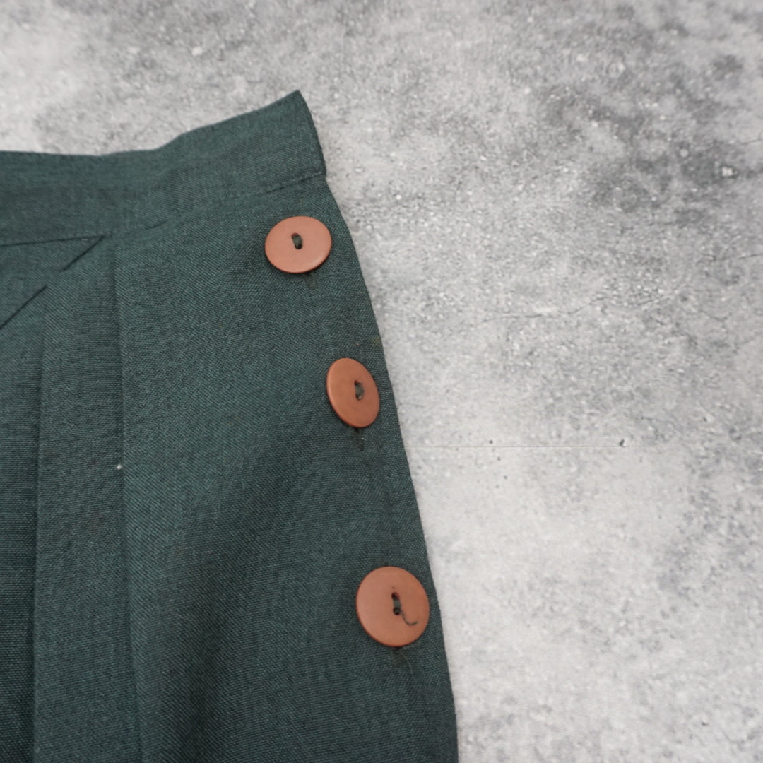 Siang-Li Pleated A-Line Skirt