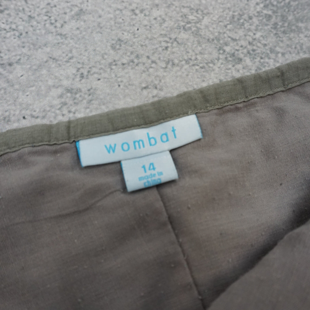 2000s Wombat Embroidered Midi Skirt