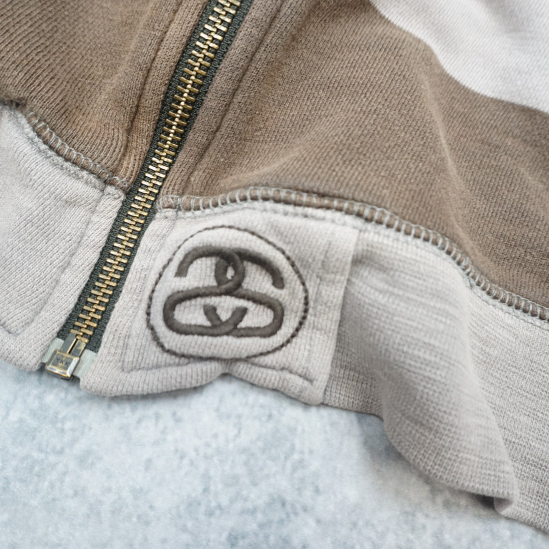 2000s Stussy Striped Hoodie