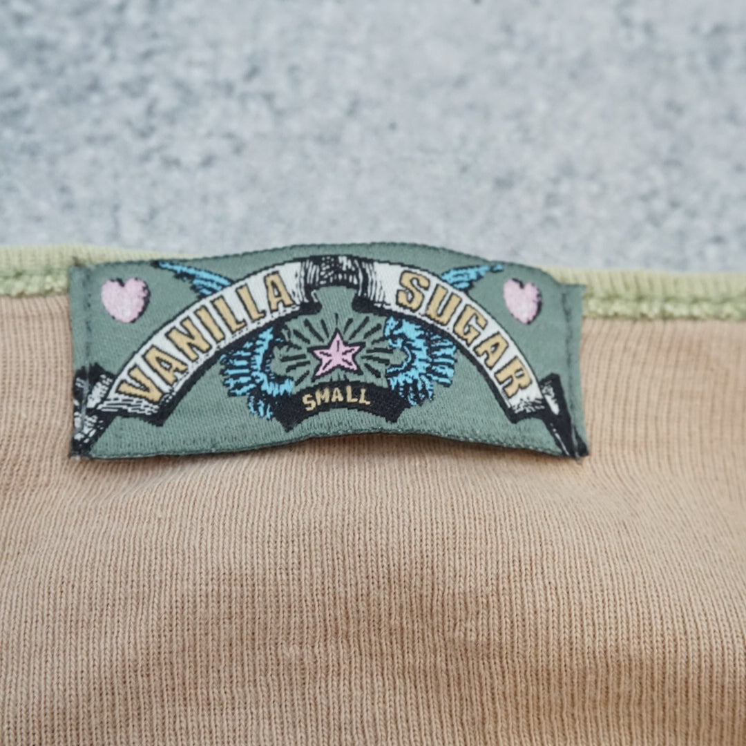 2000s Vanilla Sugar Patchwork Top