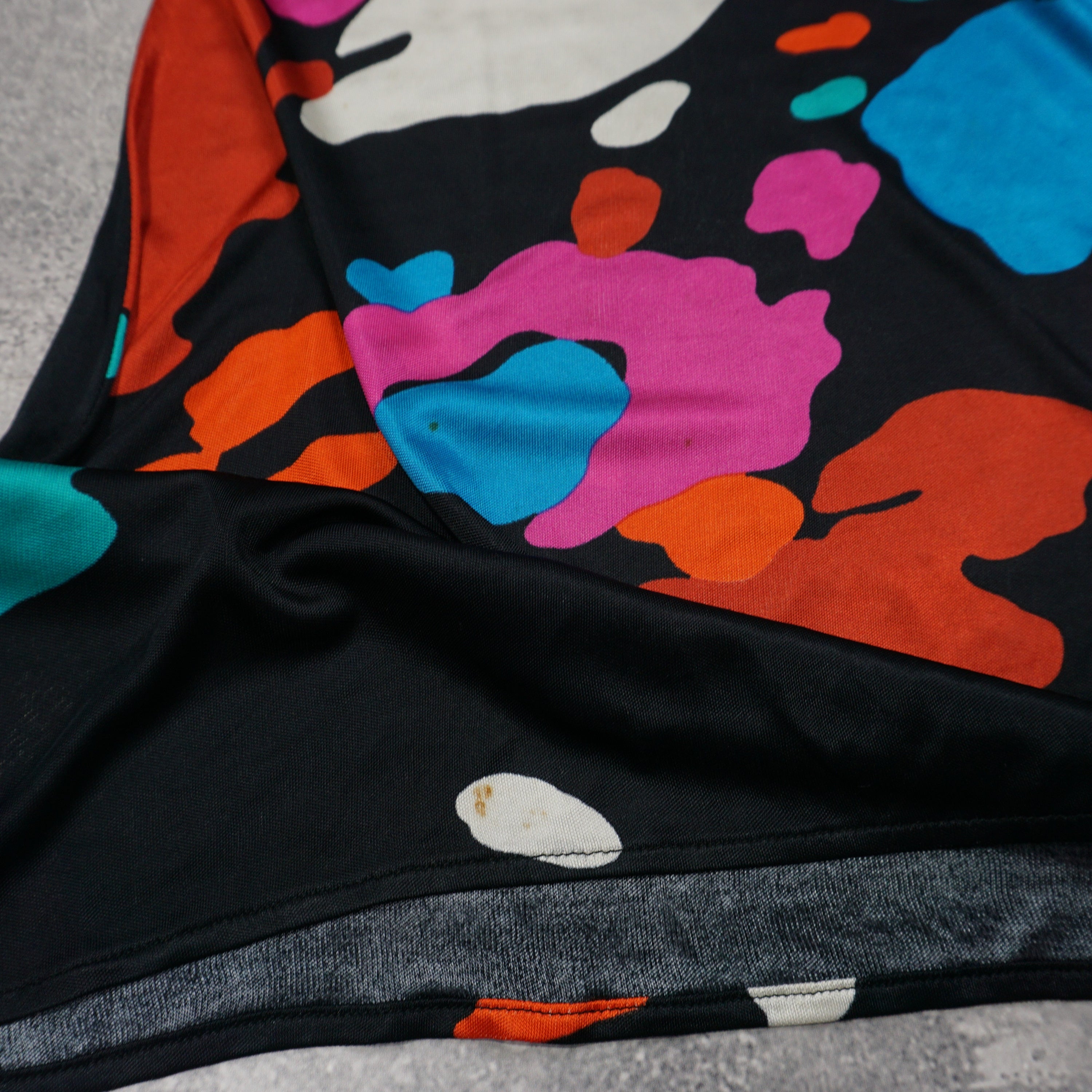 2000s Gianni Versace Floral Print Skirt