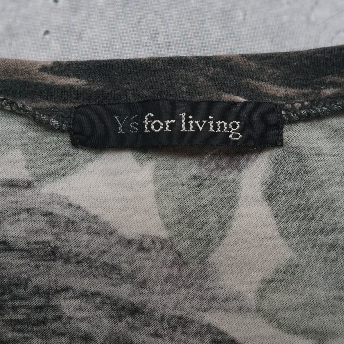 Y's For Living Floral Abstract Print T-Shirt
