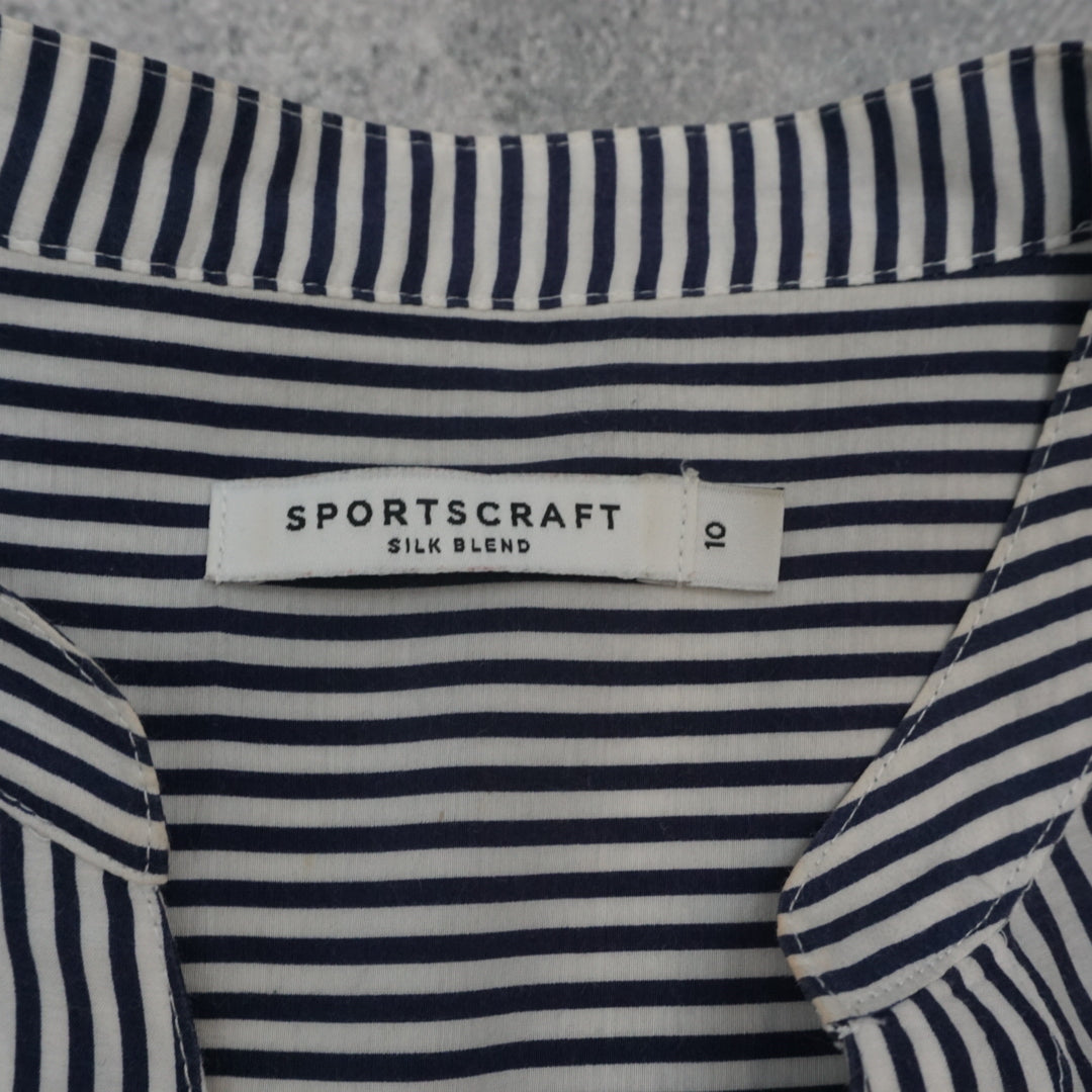 Sportscraft Silk Blend Striped Shirt
