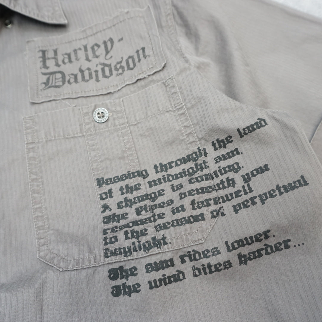 2000s Harley-Davidson Button Up