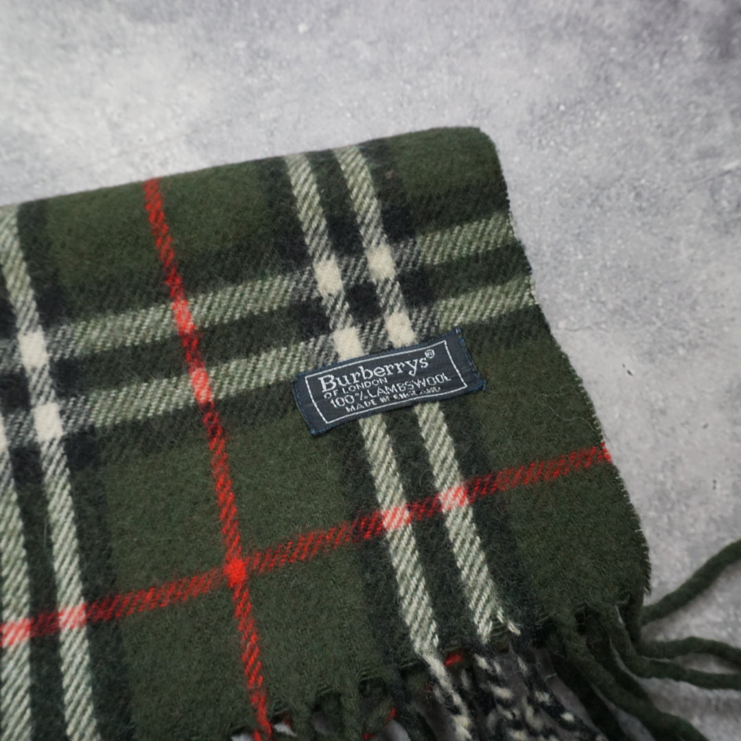 90s Burberry's Wool Scarf