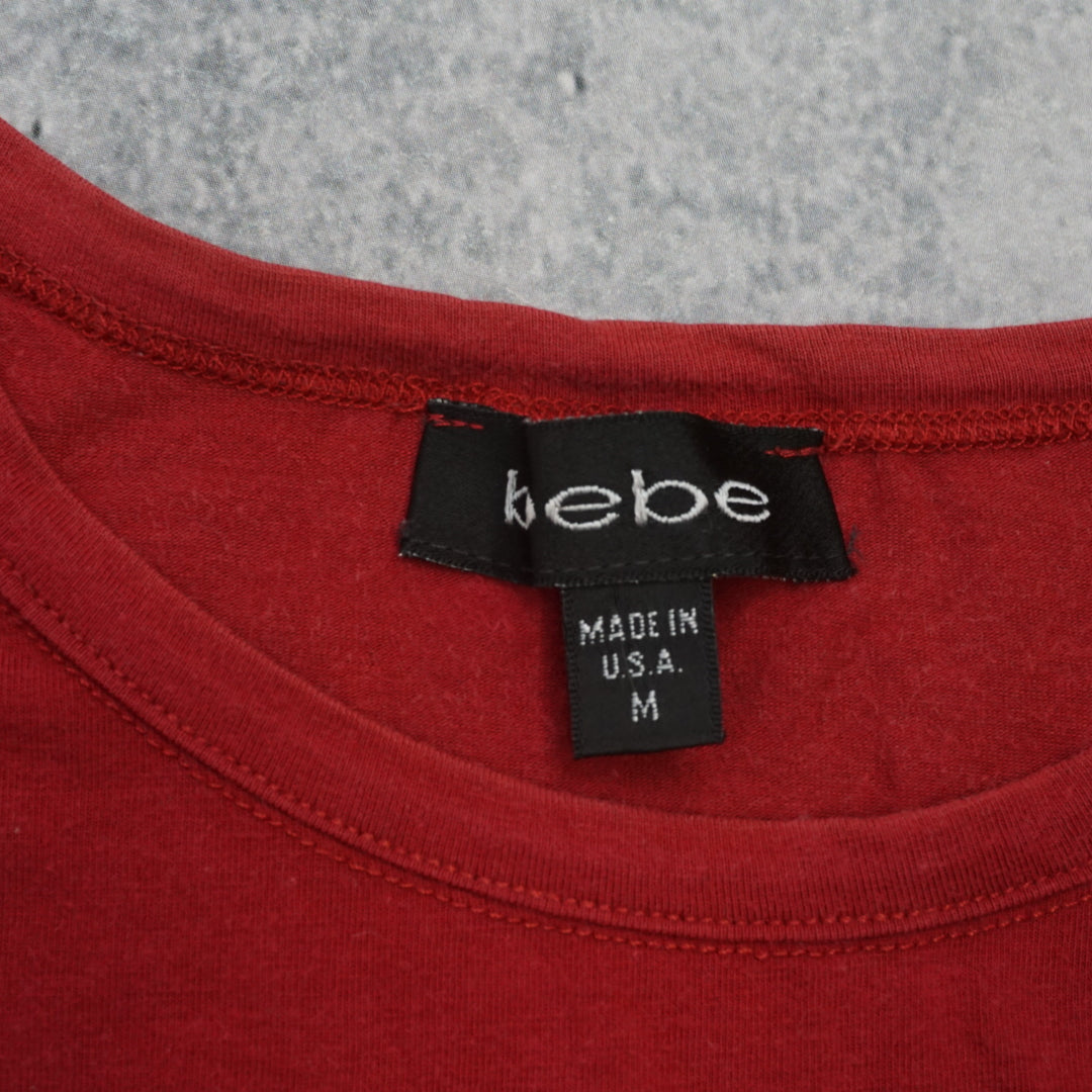 2000s Bebe Logo Fitted T-Shirt