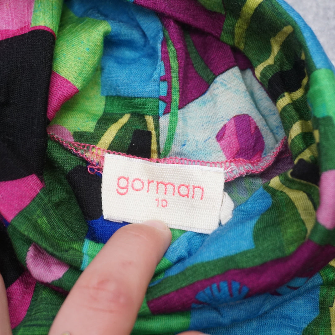2000s Gorman Graphic Patterned Quarter Zip