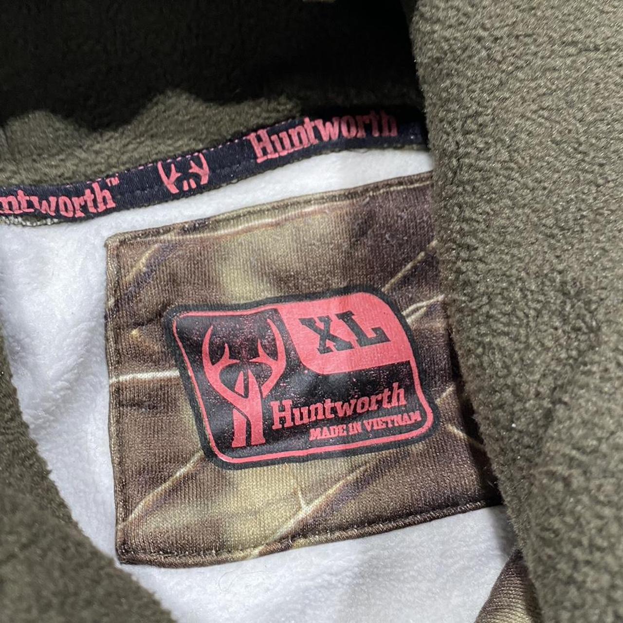 2000s Huntworth Camo Retro Hoodie Zip Up