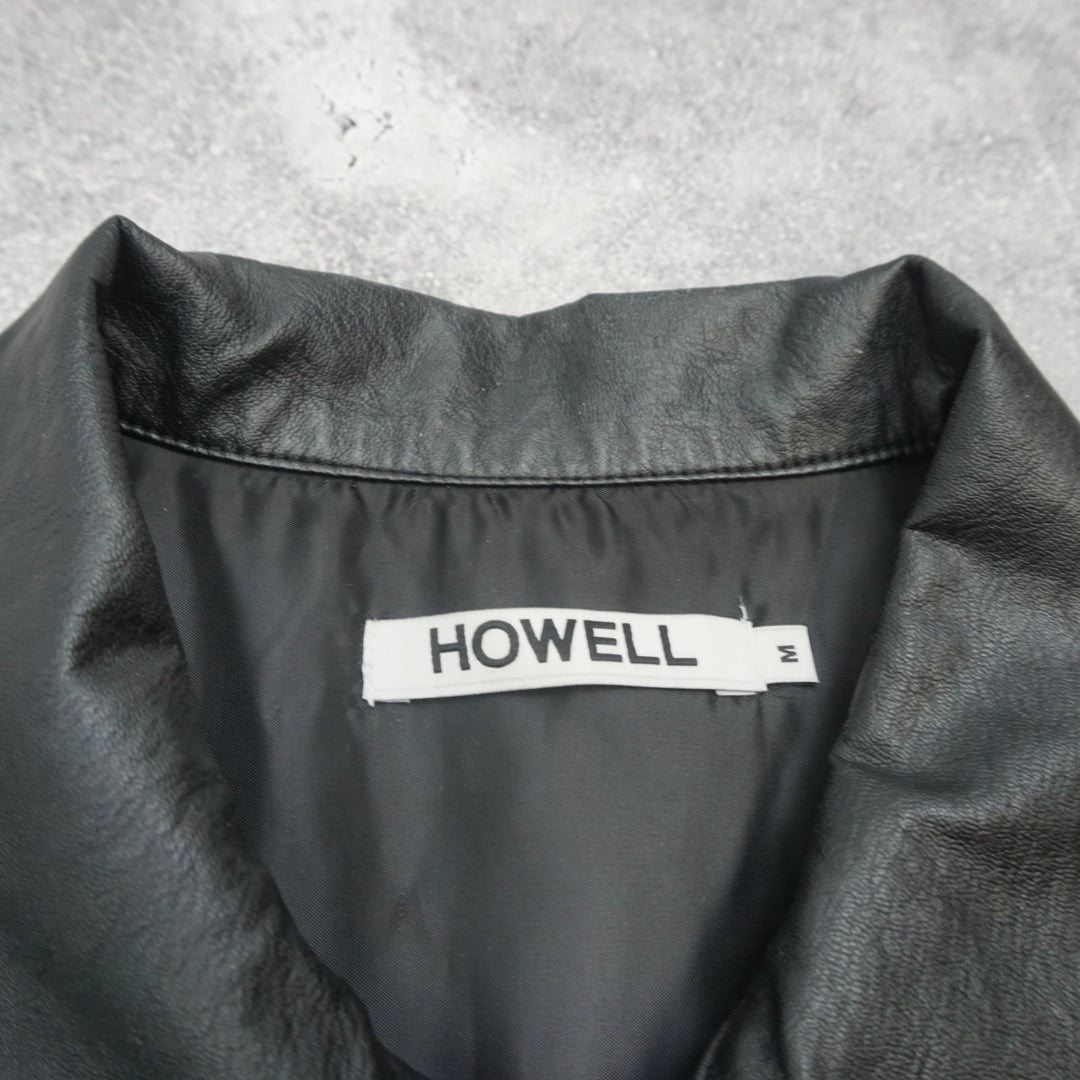 Howell Faux Leather Zip Up Jacket