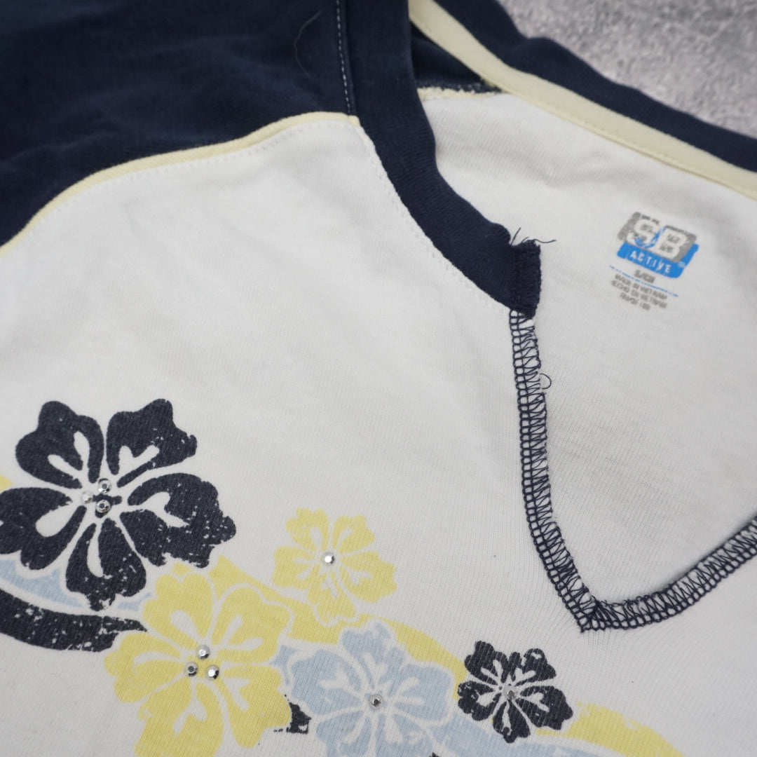 2000s SB Active Floral Graphic T-Shirt