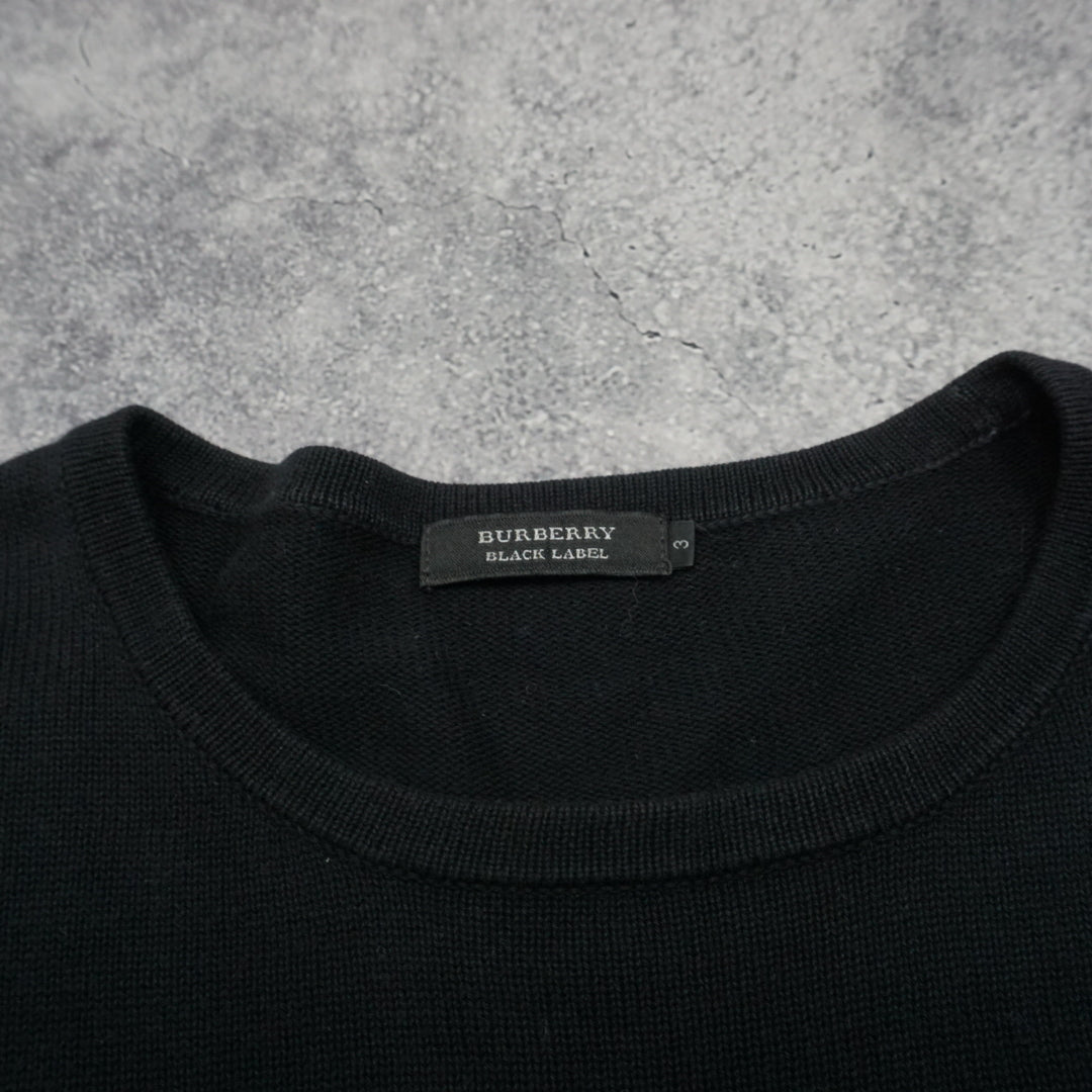 2000s Burberry Black Label Zip Sweater