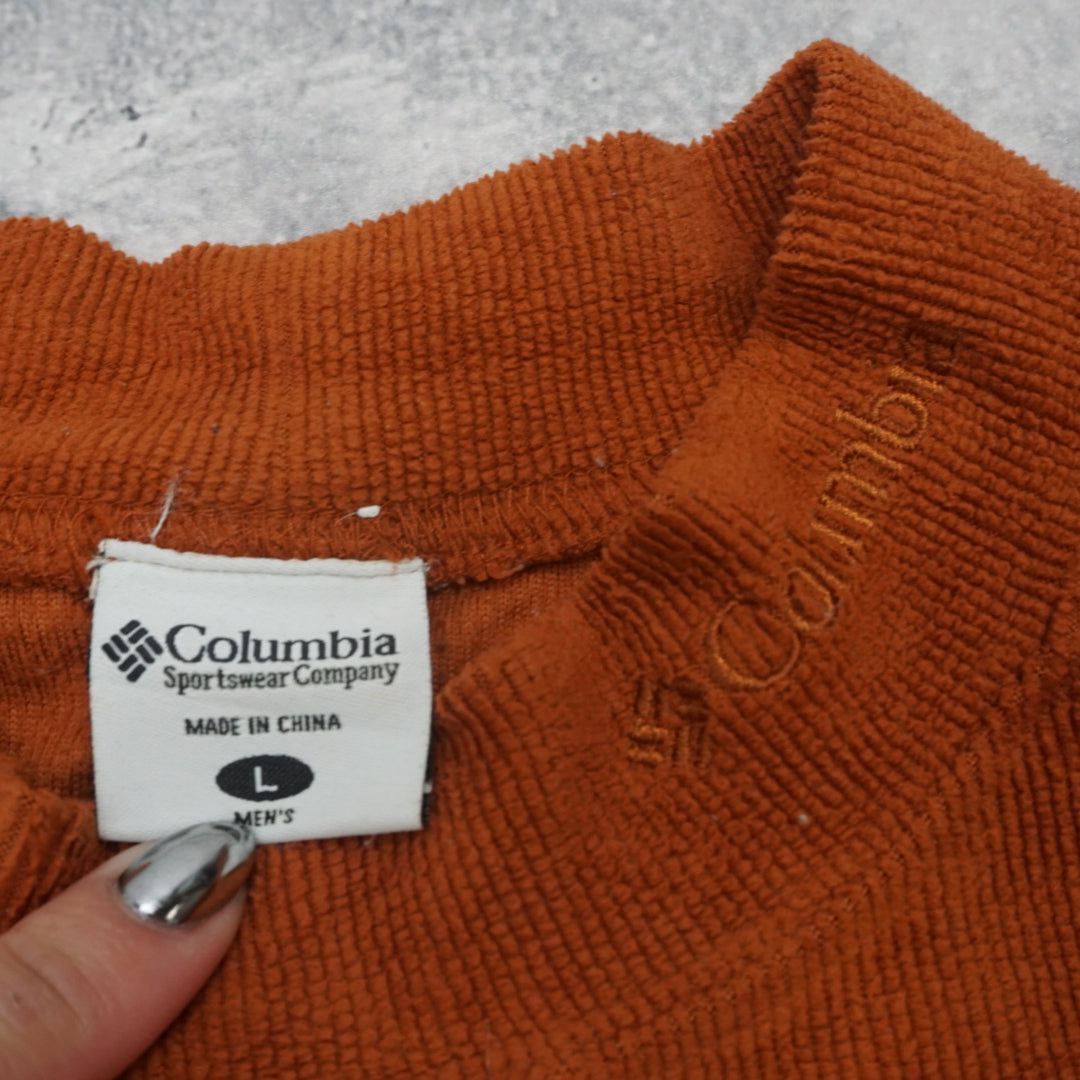 2000s Columbia Mock Neck Ribbed Top