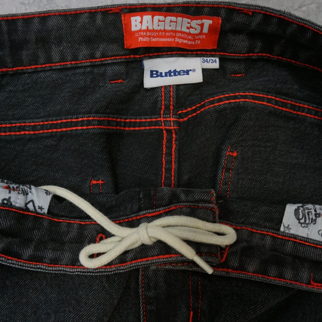 Butter Goods Baggiest Red Stitch Jeans
