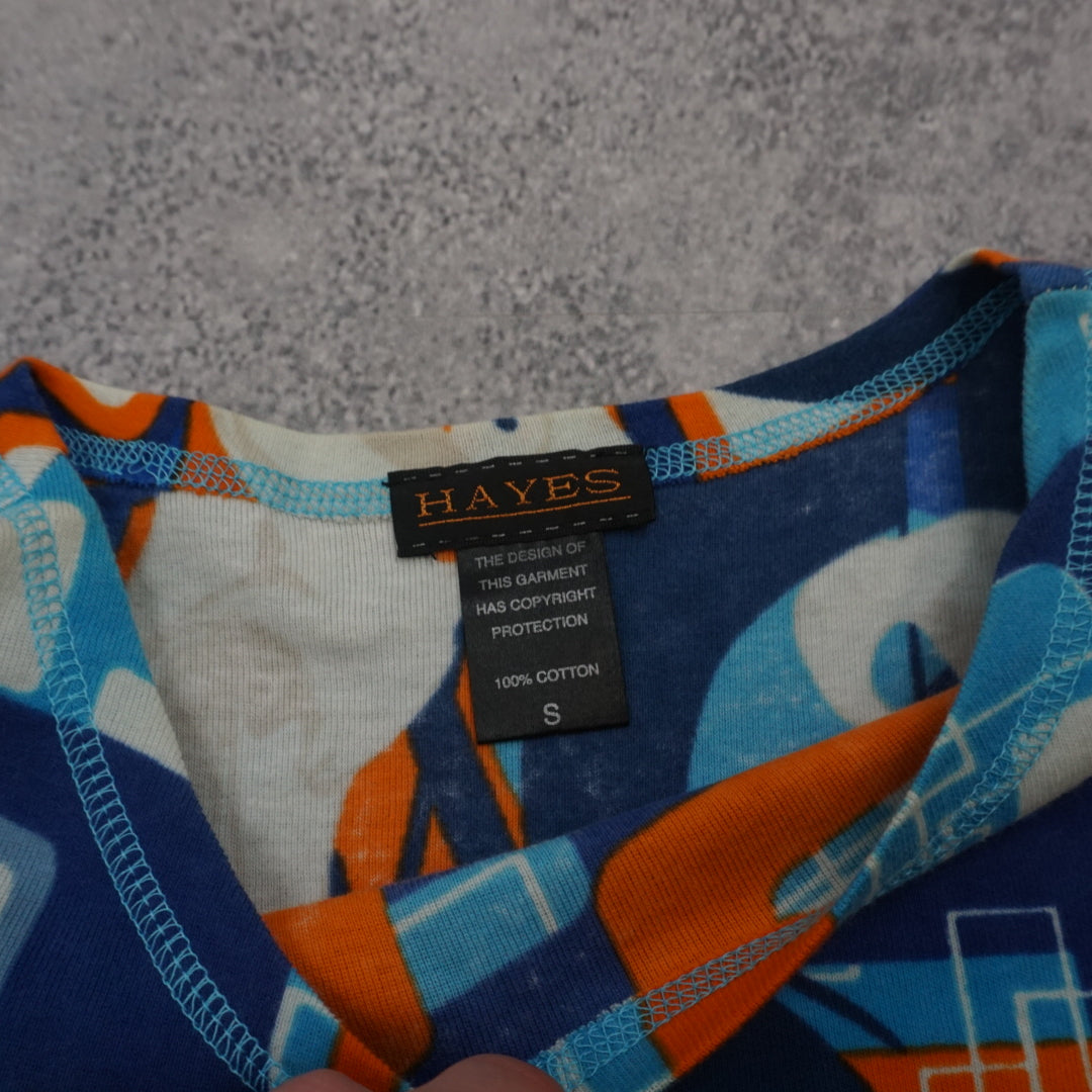 2000s Hayes Graphic Print Top
