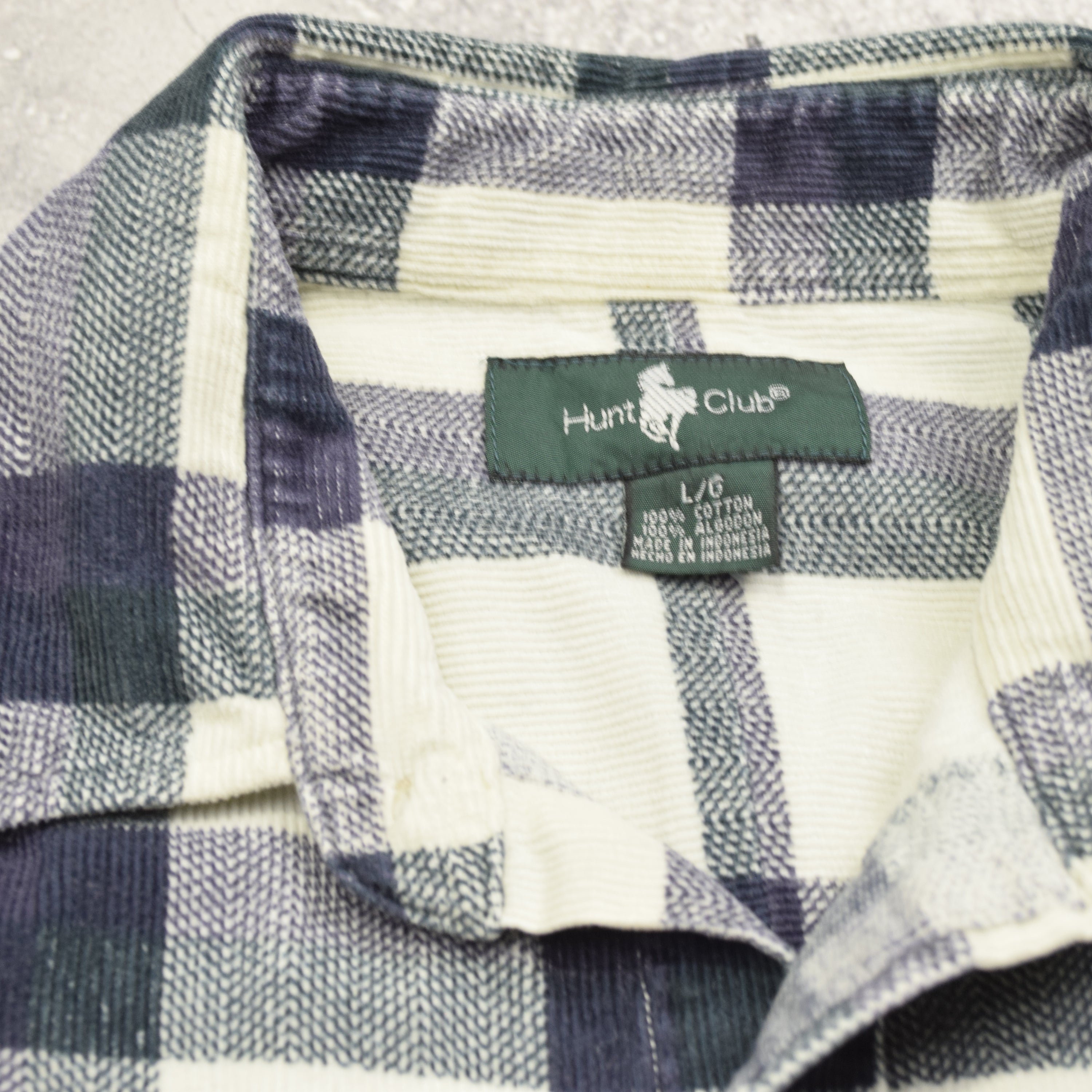 2000s Hunt Club Flannel Checked Button Up