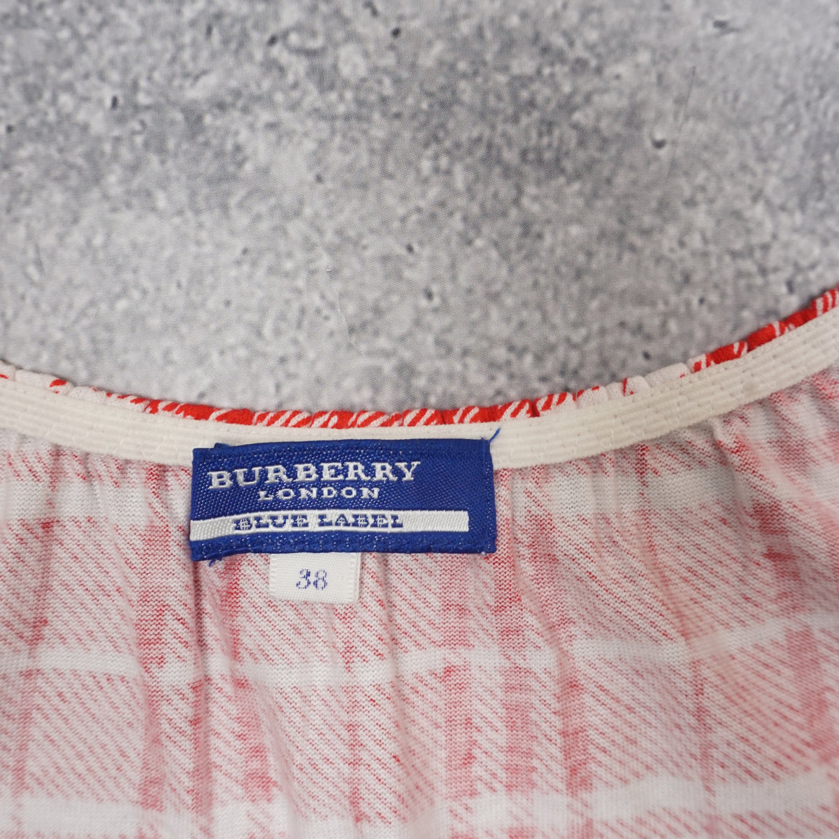2000s Burberry Blue Label Red Plaid Top