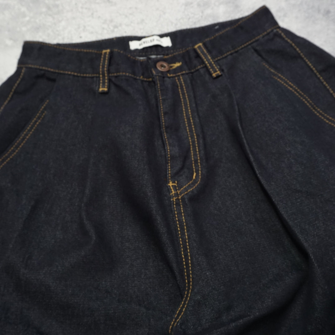 Develop Pleated Denim Shorts