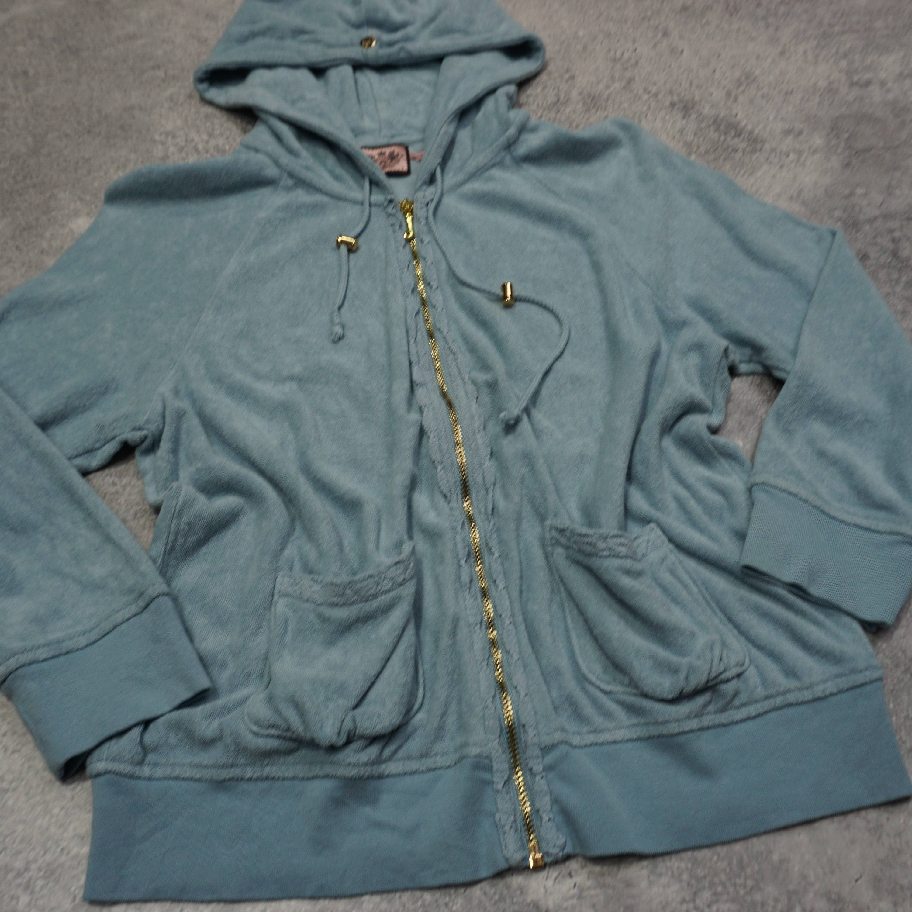 2000s Juicy Couture Terry Towel Hoodie