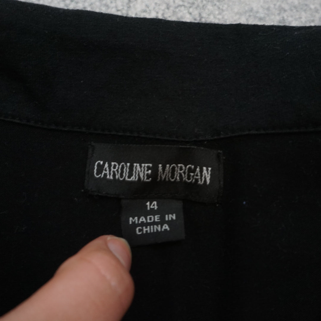 2000s Caroline Morgan Collared Top