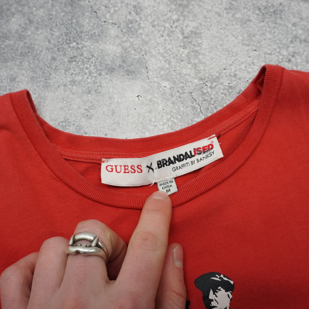 2000s Guess Graffiti by Banksy T-Shirt