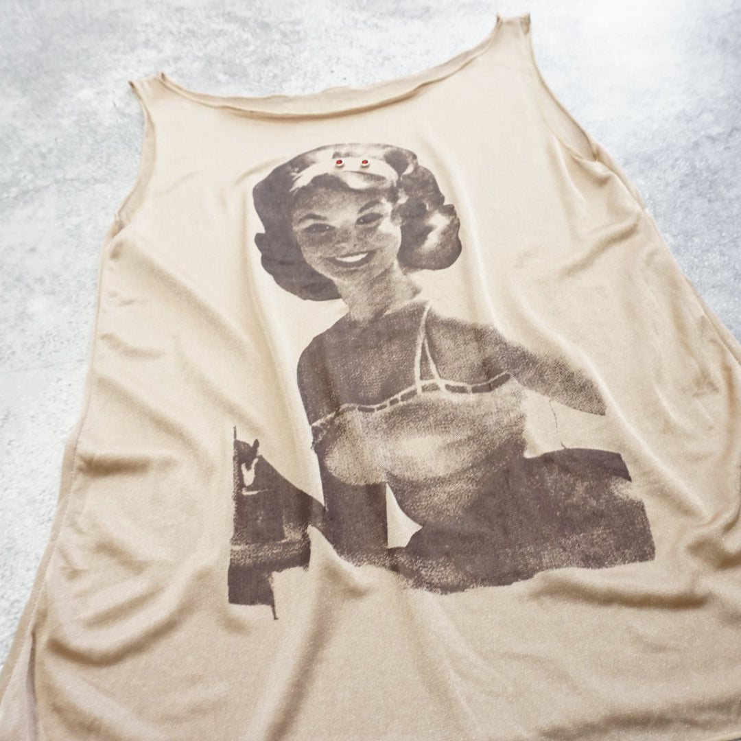 2000s Sheer Tank Top