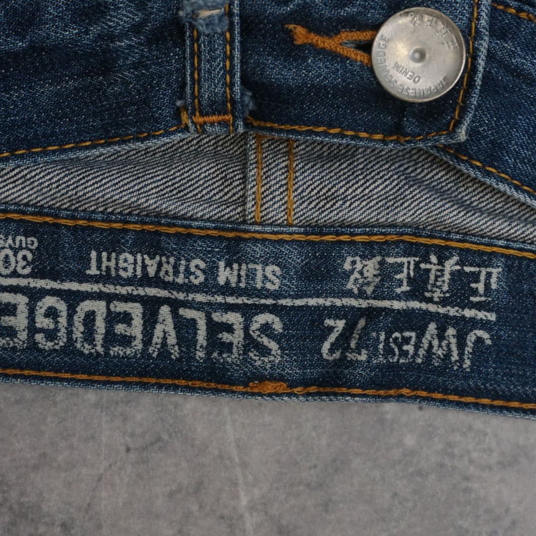 2000s Jwest72 Selvedge Slim Straight Selvedge Jeans