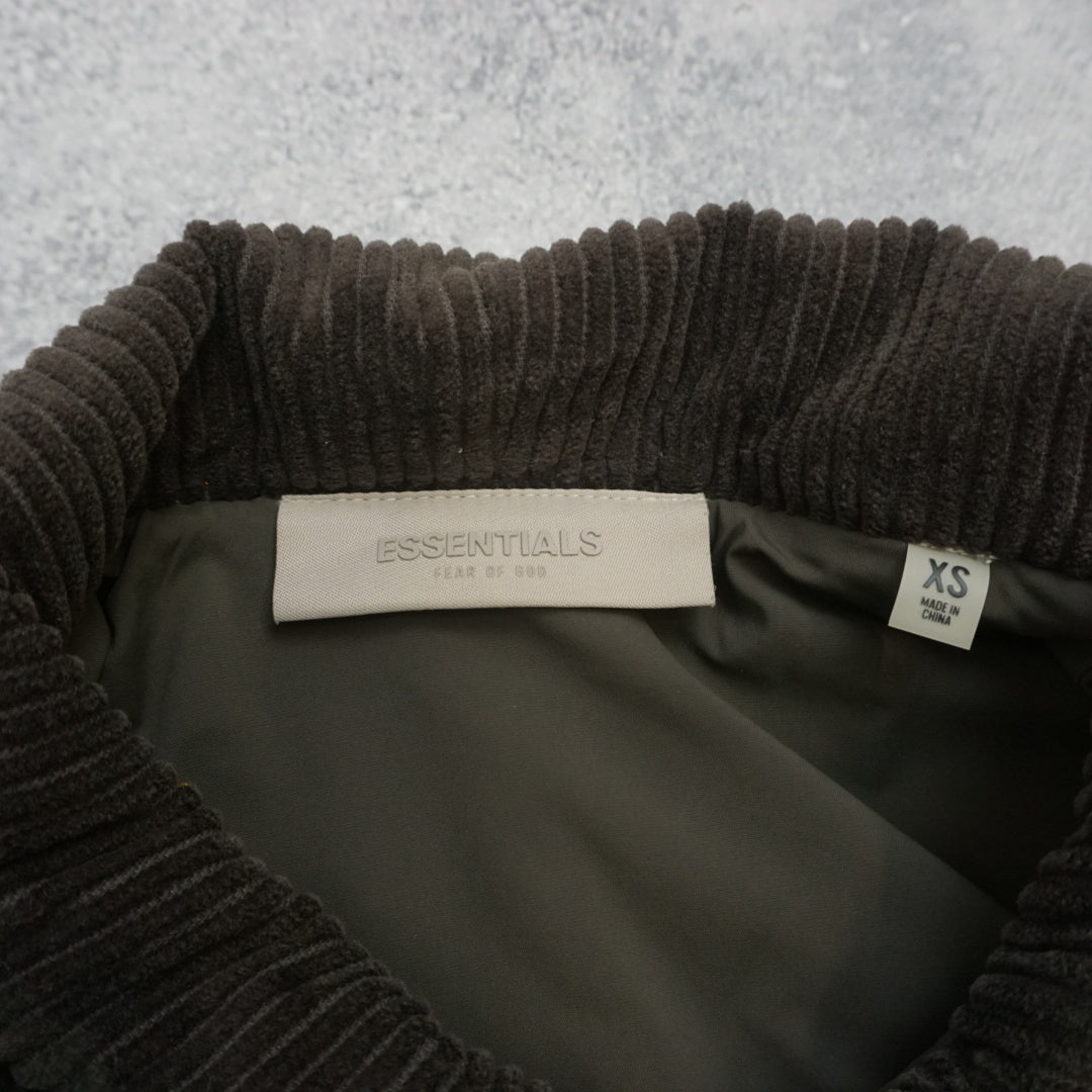 Essentials Corduroy Fabric Zip Up