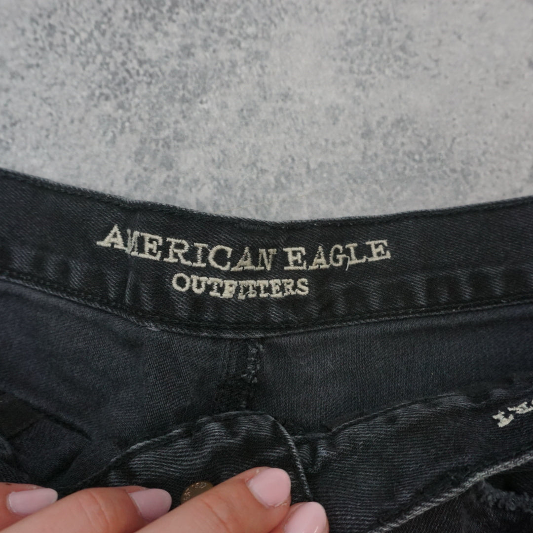 American Eagle Distressed Denim Shorts Jorts