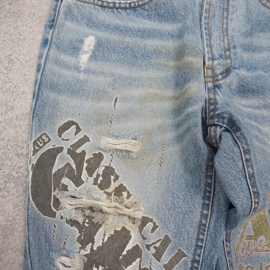 Ingalls Distressed Graphic Jeans