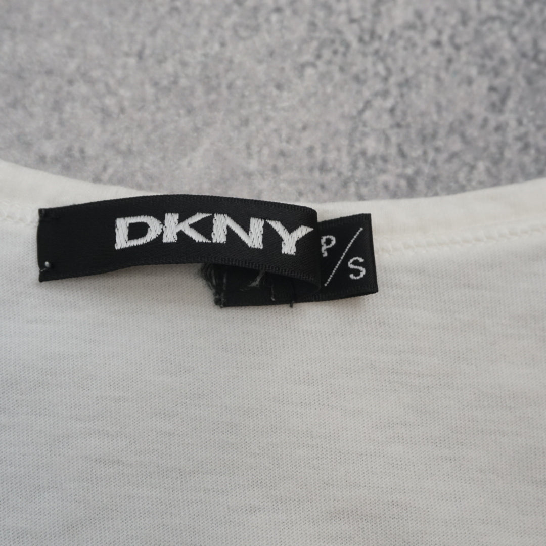 2000s DKNY Logo Fitted T-Shirt
