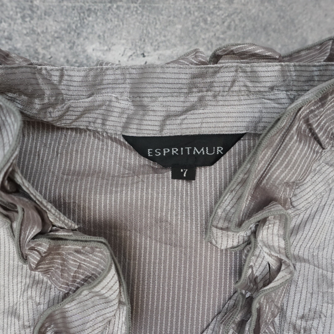 2000s Espritmur Ruffled Detail Button Up