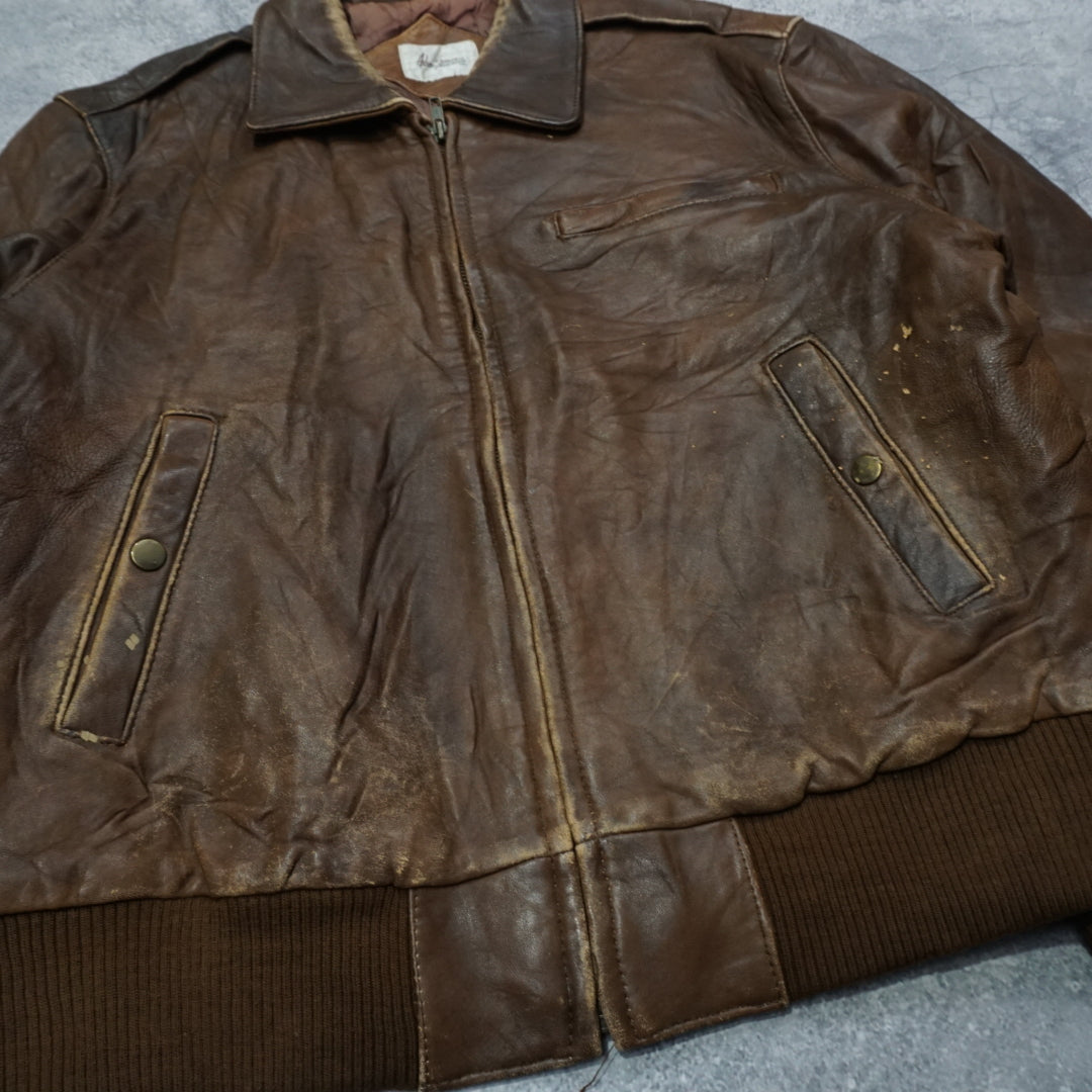 90s Alan Spencer Leather Jacket