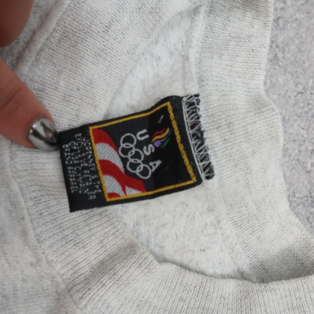 90s USA Olympics Plain Heather Crewneck Jumper