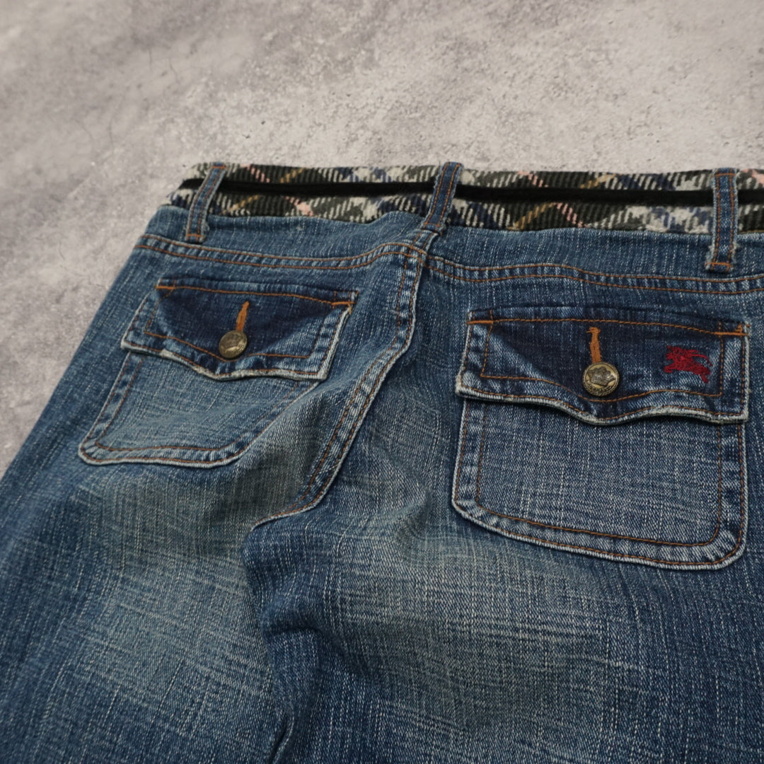 2000s Burberry Blue Label Flare Jeans