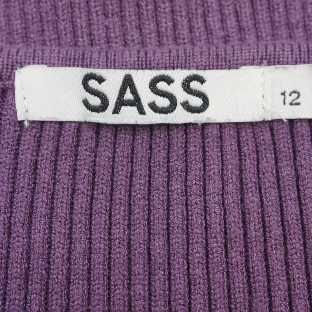 Sass Ribbed Cropped Knit Sweater